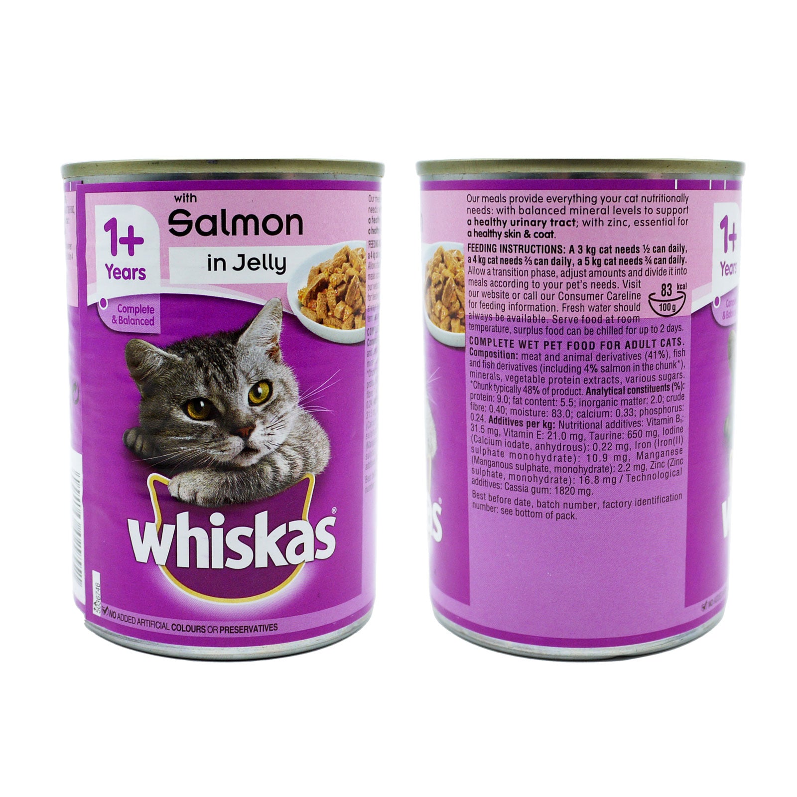 Whiskas Cat Food With Salmon In Jelly 400G Whiskas Cat Food With Salmon In Jelly 400G